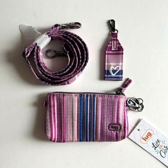 Lug Love Accessory 3pc Bundle - Love Stripe Purple - Picture 8 of 10